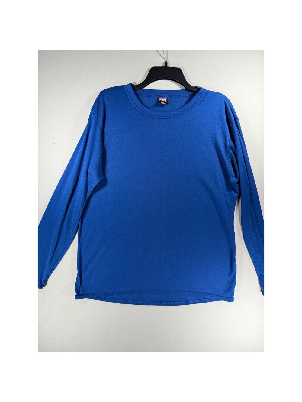 Patagonia Capilene Long Sleeve Base Layer Shirt Blue Vintage Made in USA Large
